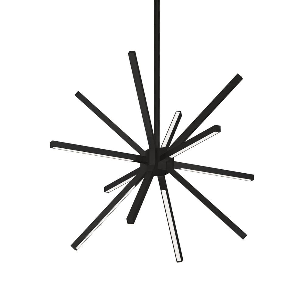 Sirius Minor 48-Watt 20 in. 12-Light Integrated LED Black Chandelier price history on PriceWatchPro
