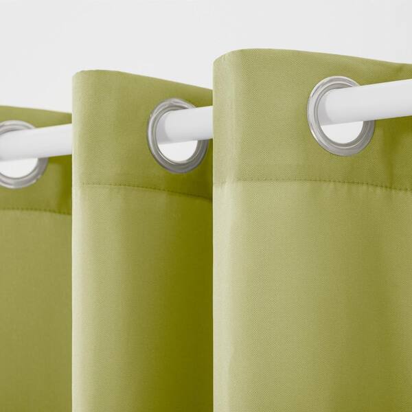 EXCLUSIVE HOME Cabana Kiwi Green Solid Light Filtering
