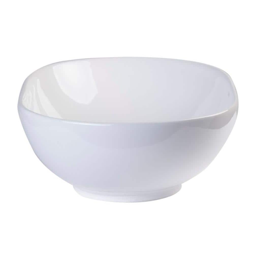 EAGO 23-Inch White Ceramic Oval Above-Counter Bathroom Sink