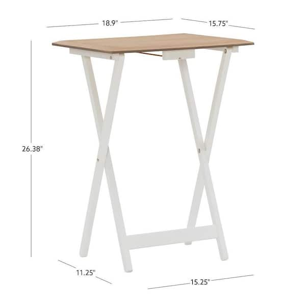 White tv 2024 tray table set