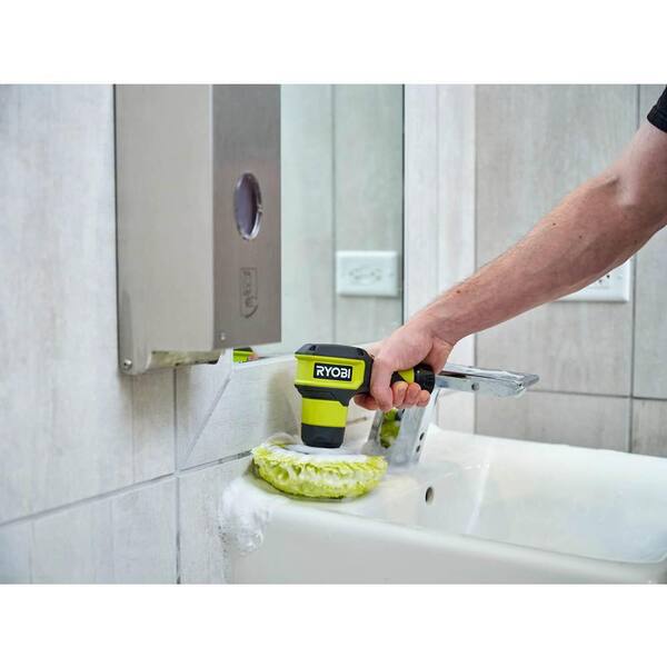 RYOBI USB Lithium Compact Scrubber Kit with 2.0 Ah Battery, USB Charging  Cord, and 2 in. Medium Bristle Brush FVG51K - The Home Depot