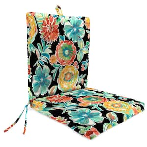 44 in. L x 21 in. W x 3.5 in. T Outdoor Chair Cushion in Colsen Noir