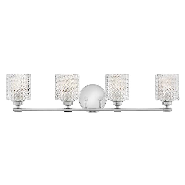HINKLEY Elle 32.0 in. 4 Light Chrome Vanity Light