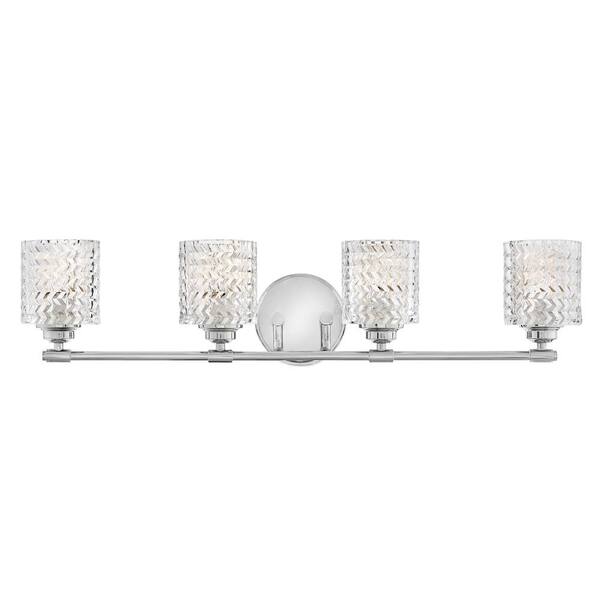 HINKLEY - Elle 32.0 in. 4 Light Chrome Vanity Light