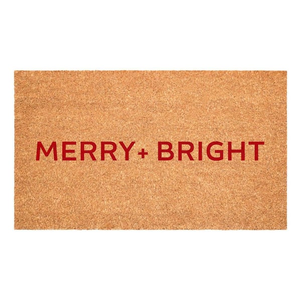 Multi-Colored 36 in. x 24 in. Coir Outdoor Door Mat