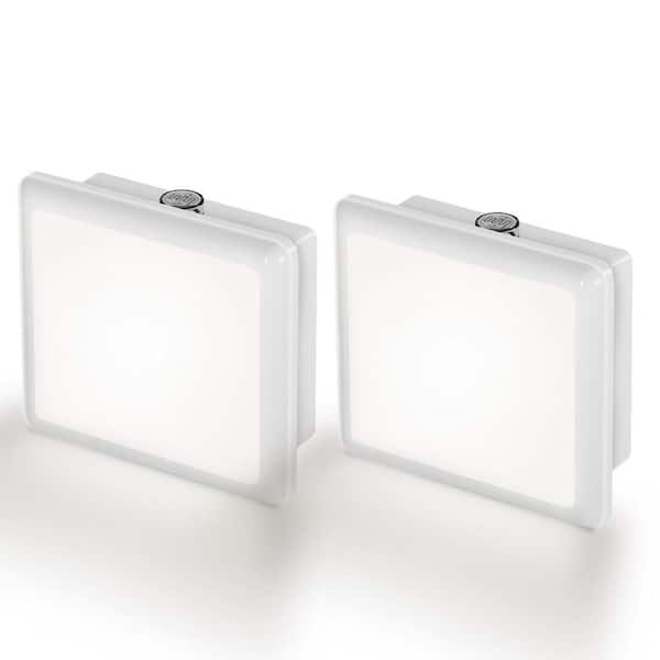 Plug-In Kids Night Light with Sensor, 5000K Super Bright for Nursery, Bedroom, Hallway, Auto On/Off (2-Pack)