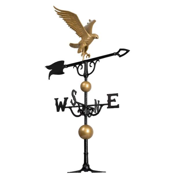 Whitehall Products 46 in. Gold/Bronze Eagle Weathervane