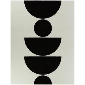 BALTA Anscombe White 8 ft. x 10 ft. Art Deco Area Rug 3091468