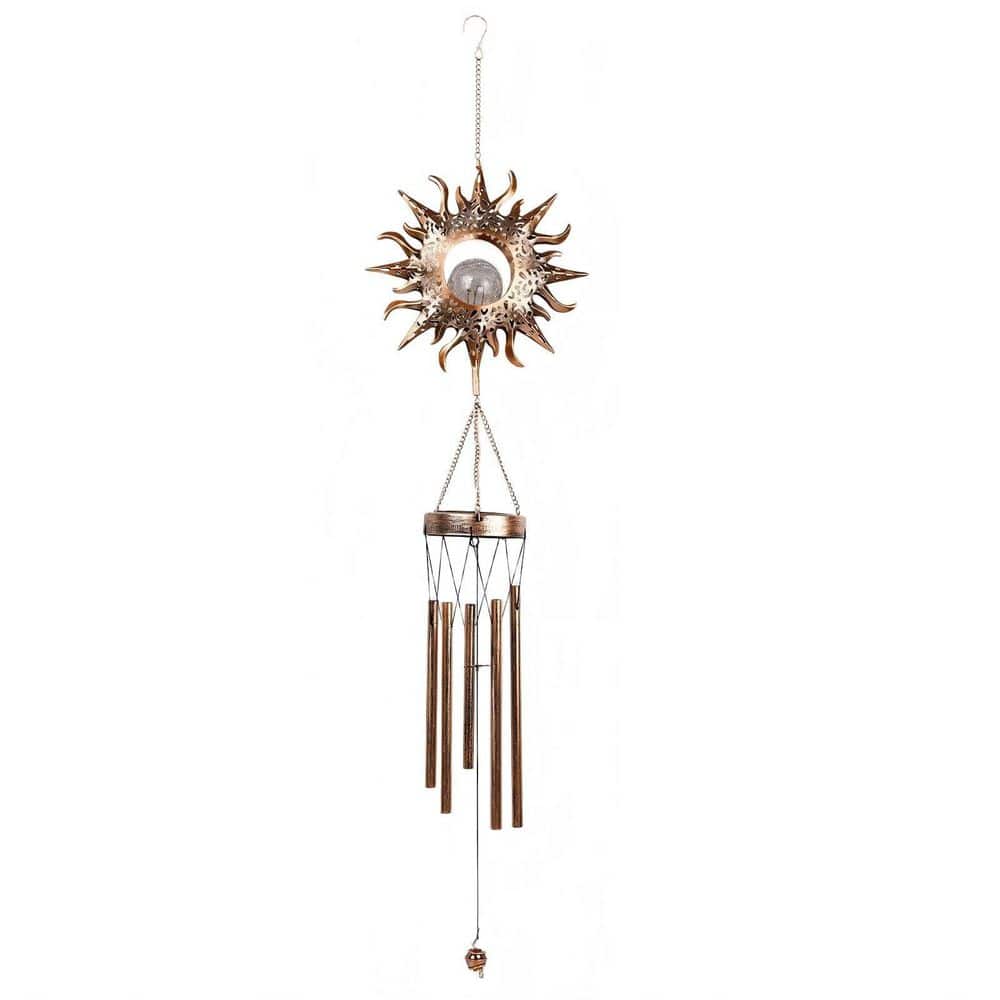 Waterproof Solar Wind Chimes, Glowing Crackle Glass LED Unique Wind Bells for Outside, Sun price history on PriceWatchPro