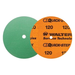 QUICK-STEP XX 6 in. x GR120 Velcro Sanding Discs (25-Pack)