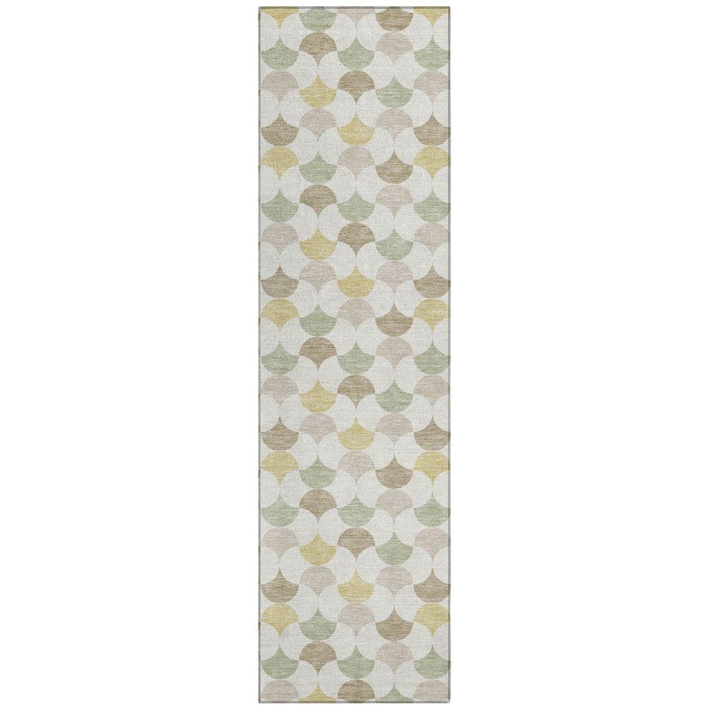 Chantille Machine Washable Indoor/Outdoor Abstract ACN2568 Ivory 2 ft. x 7 ft. Runner Rug price history on PriceWatchPro