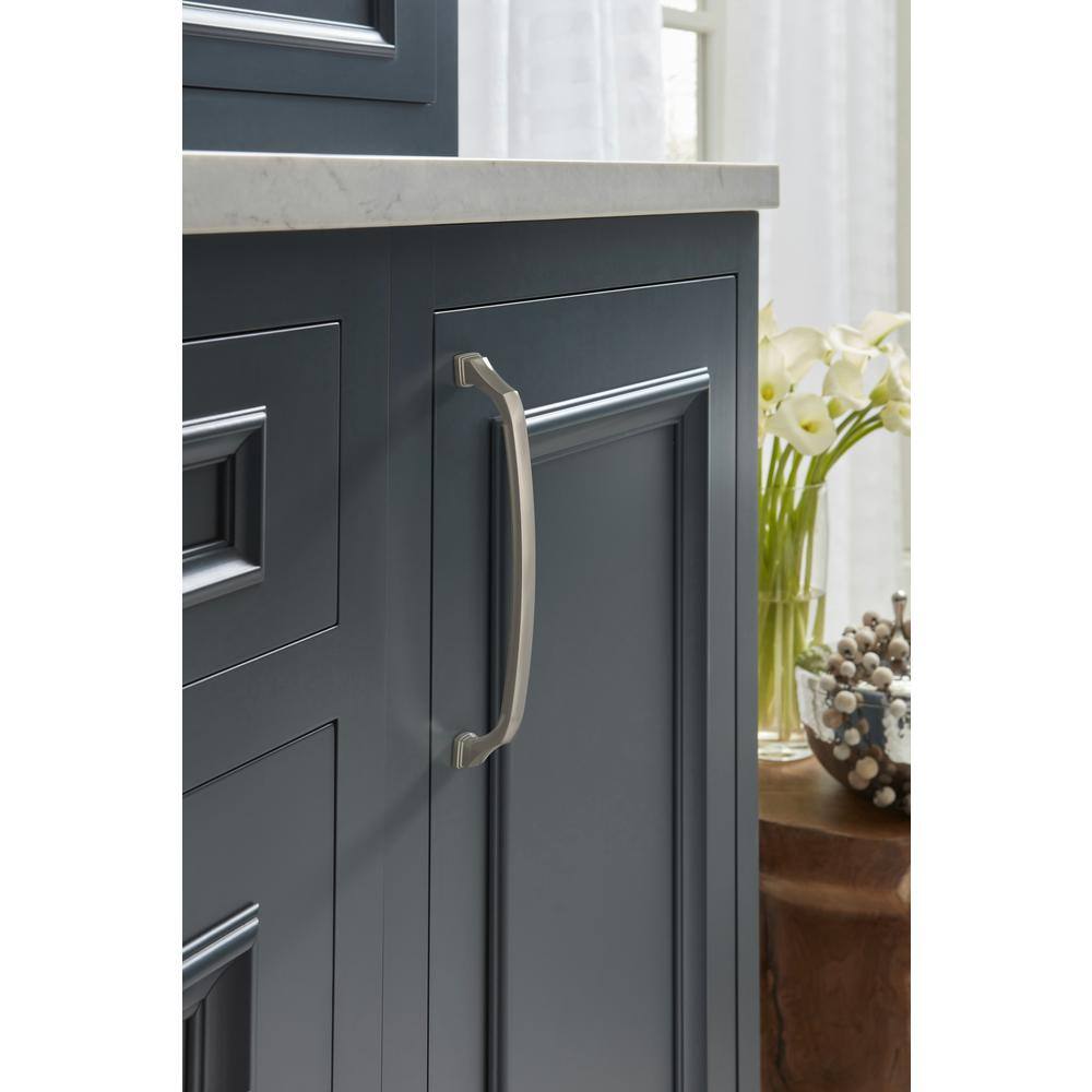 Satin Nickel 8" Brushed Cabinet Drawer Pull with Mounting Hardware