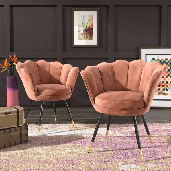 Rose gold accent online chair