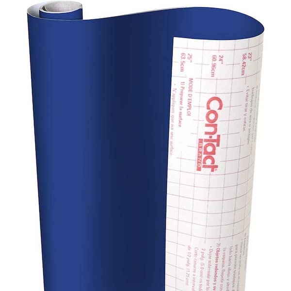 Con-Tact Creative Covering 18 in. x 16 ft. Royal Blue Self-Adhesive Vinyl Drawer and Shelf Liner (6-Rolls)
