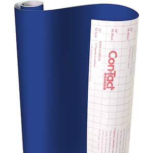 Creative Covering 18 in. x 50 ft. Royal Blue Self-Adhesive Vinyl Drawer and Shelf Liner (6 Rolls)