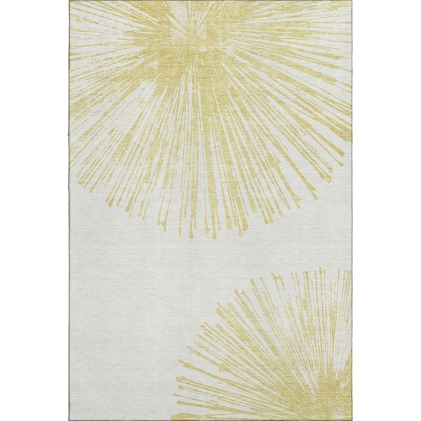 Addison Rugs Mayfield Premium Machine Washable Indoor/Outdoor Geometric AMF642 Beige 2 ft. 6 in. x 3 ft. 10 in. Area Rug