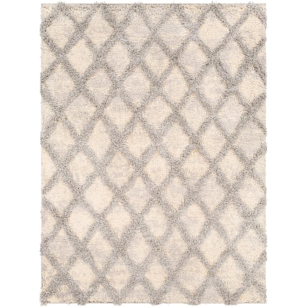 PRIVATE BRAND UNBRANDED Bazaar Ivory/Gray Everton 5 ft. 3 in. x 7 ft. Area Rug