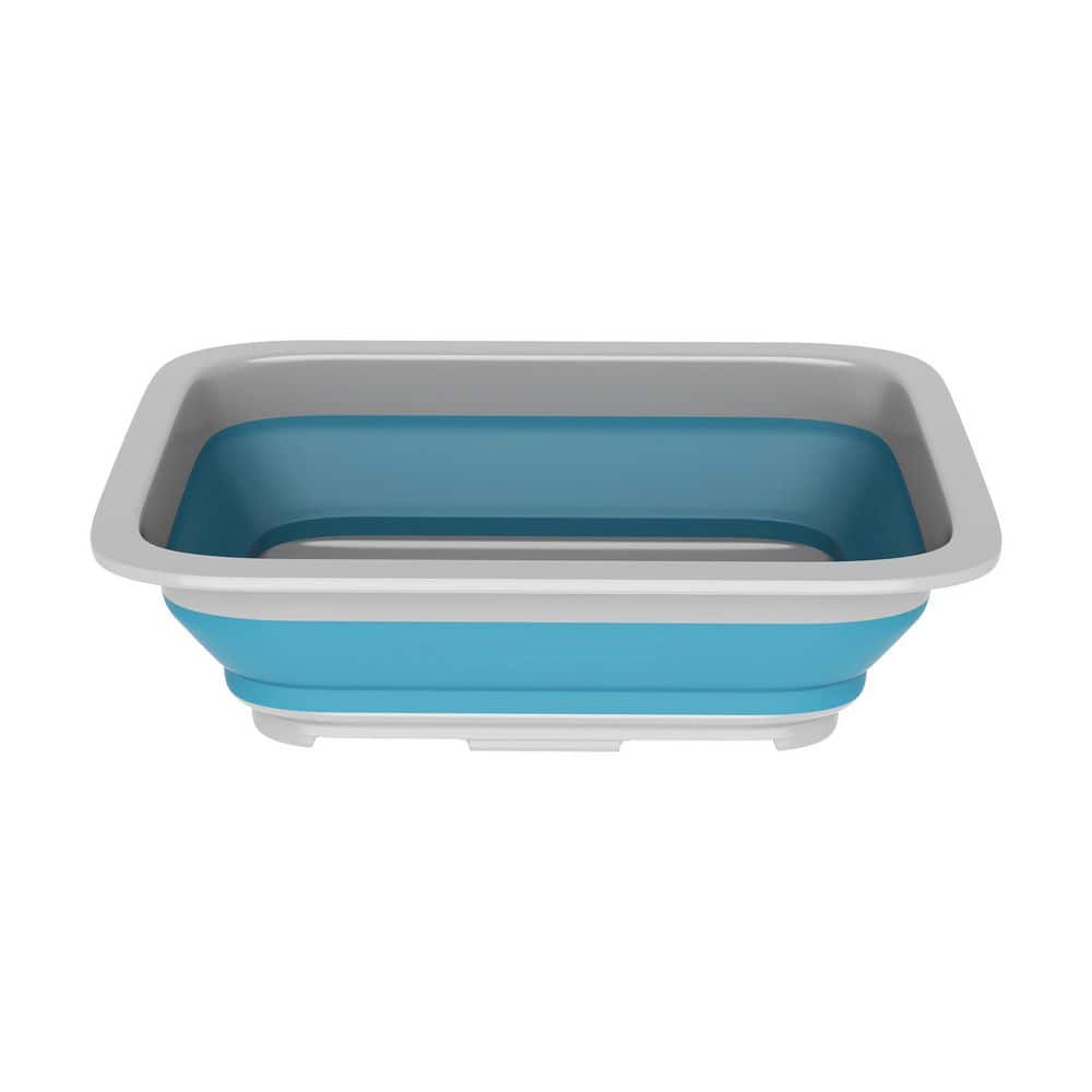 10 L Collapsible Portable Wash Basin Pop-Up Dish Tub and Cooling Chest in B