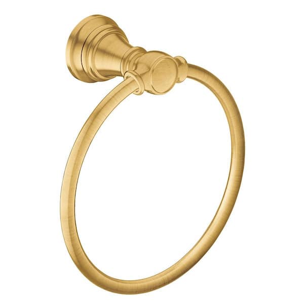 Weymouth Wall Mounted Towel Ring in Brushed Gold