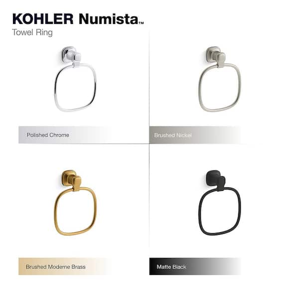 KOHLER Numista Towel Ring in Matte Black