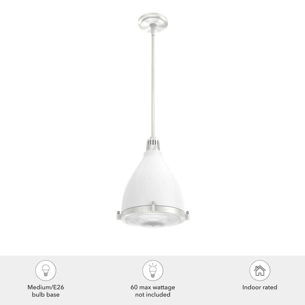 Hunter Bluff View Fresh White Dome LED Pendant Light