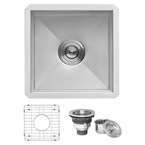 Nesta 16 Gauge Stainless Steel 15 in. Undermount Bar Sink