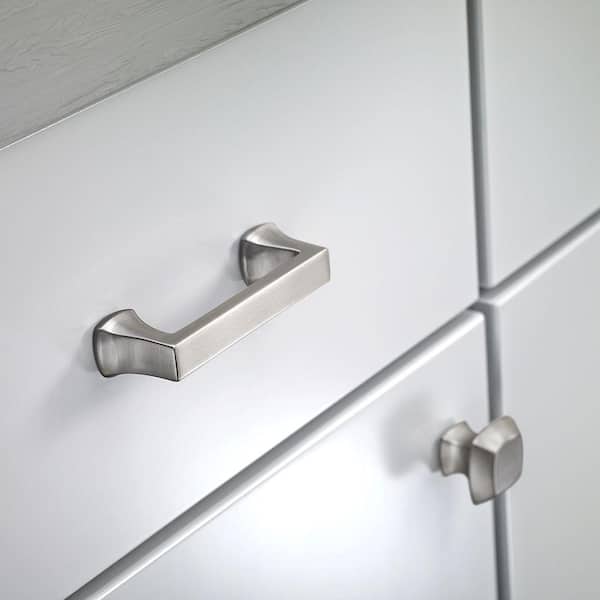 Mandara 3 in. (76 mm) Classic Satin Nickel Cabinet Drawer Bar Pull