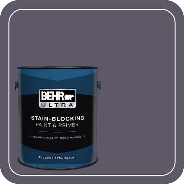 BEHR ULTRA 1 gal. #S570-7A Plush Purple Satin Enamel Exterior