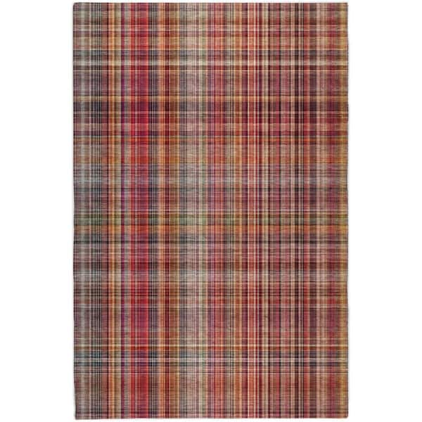 Dream Shag Premium Machine Washable Abstract ADS541 Red 9 ft. x 12 ft. Area Rug