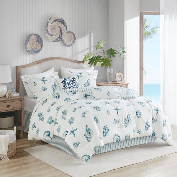 Duvet Cover, selling ocean sea blue waves decor, home decor, interior design accent piece duvet nautical beach house queen king bed bedding