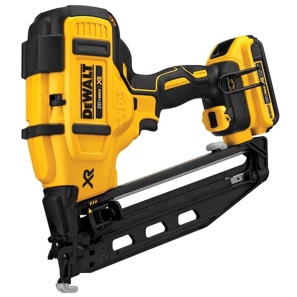 DEWALT 20V MAX XR Lithium-Ion 16-Gauge Cordless Angled Finish