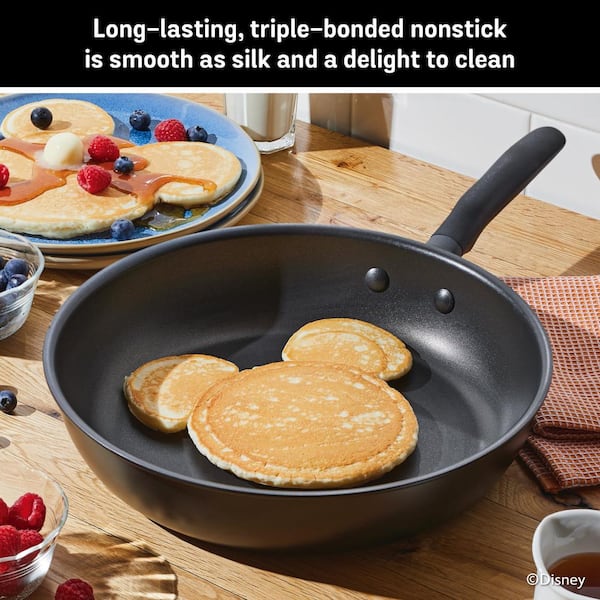 Disney Mickey Pot Frying Pan 20cm Lid Removable Handle Set of 4 ANFP2 new  F/S