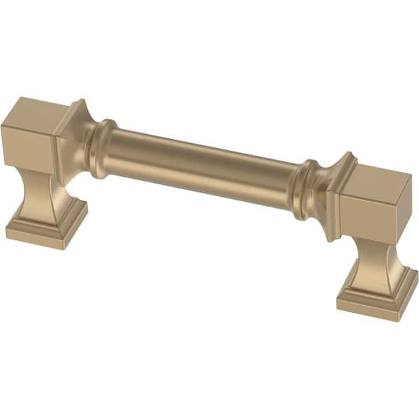 Liberty Regal Square 3 in. (76mm) Center-to-Center Champagne Bronze Drawer Pull