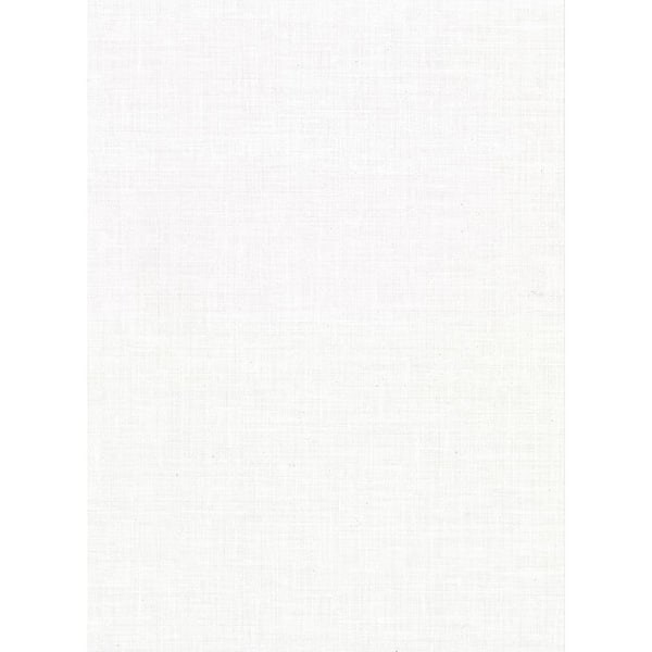 Warner Upton White Faux Linen Vinyl Strippable Roll (Covers 60.8 sq. ft.)