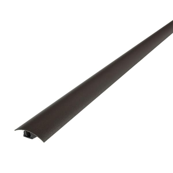 1 3/4 in. x 36 in. Mocha Aluminum CINCH T-Molding Transition Strip w/ Snaptrack