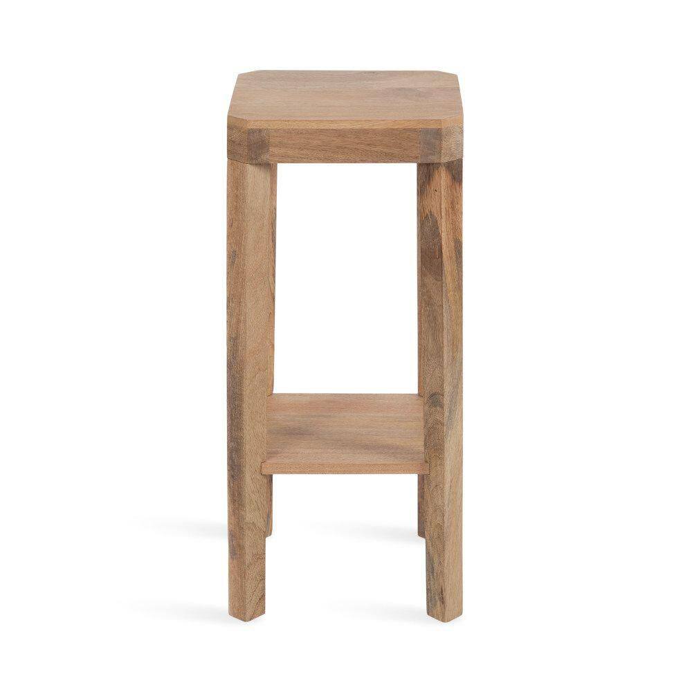 Talcott 12.00 in. Natural Square Solid Wood End Table - thumbnail 4