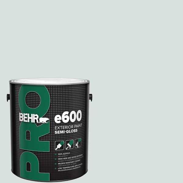 BEHR PRO 1 gal. #490E-2 Delicate Mist Semi-Gloss Exterior Paint