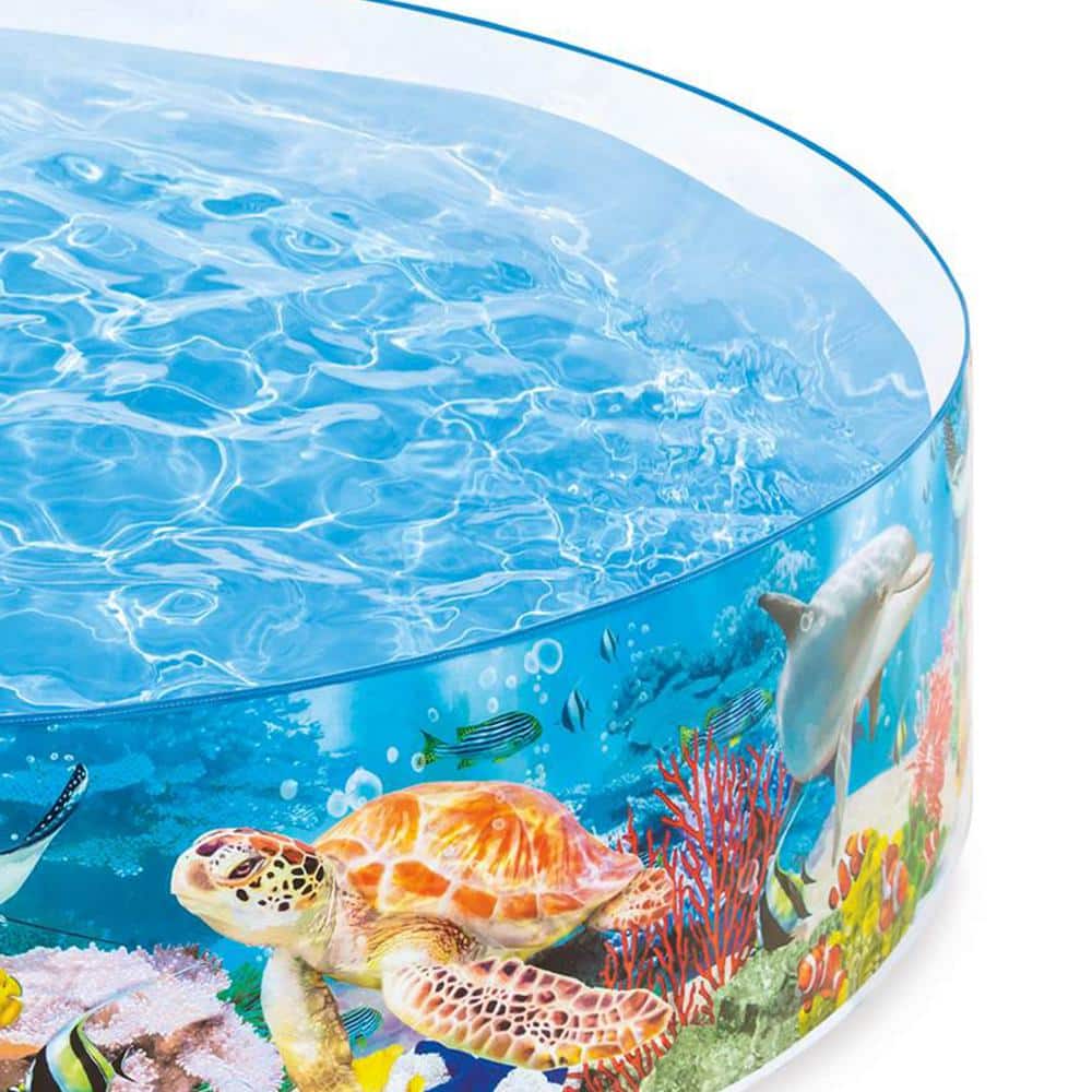 Deep Sea Blue 8' Round SnapSet Kiddie Pool
