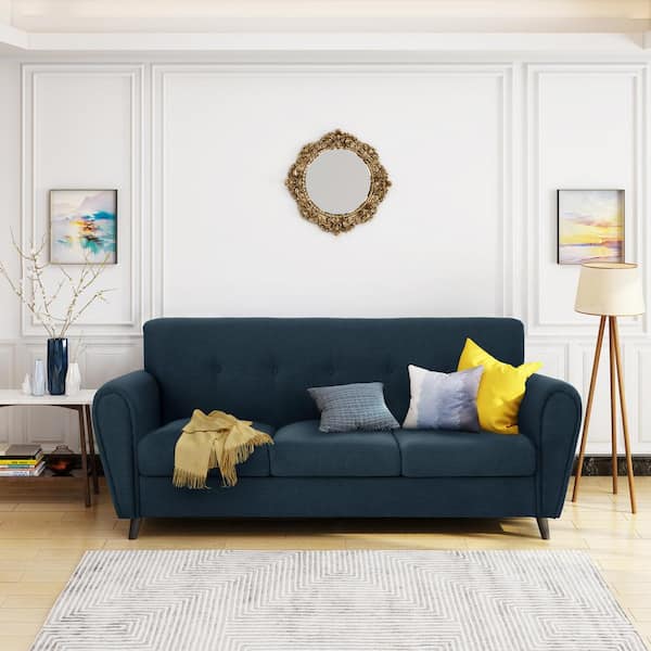 Navy Blue Comfy Couch Topper