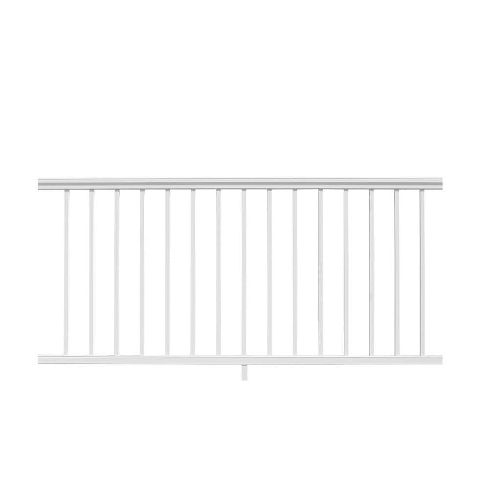 Stanford 36 in. White Aluminum Railing Kit for Decks and Porches