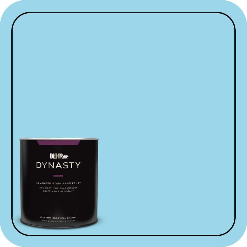 1 qt. #P490-2 Blue Sarong Eggshell Enamel Interior Stain-Blocking Paint & Primer price history on PriceWatchPro