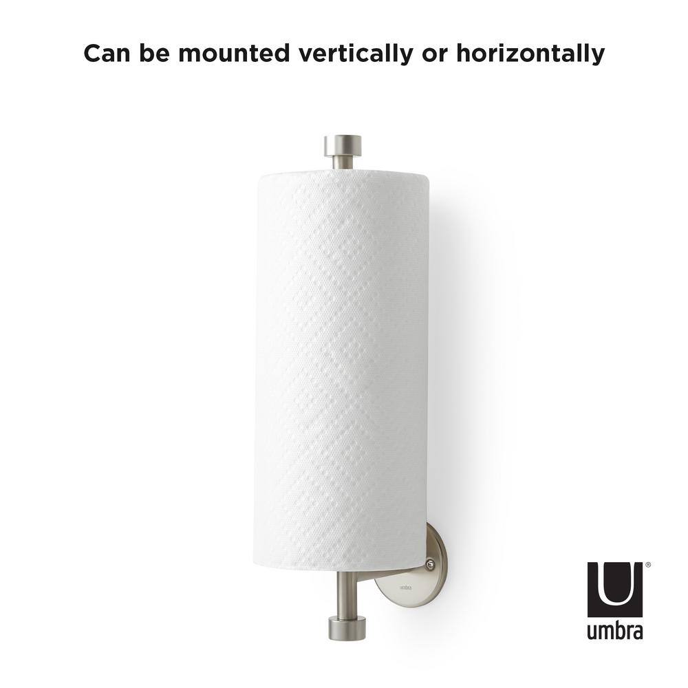 Nickel Wall Mounted Metal Paper Towel Holder