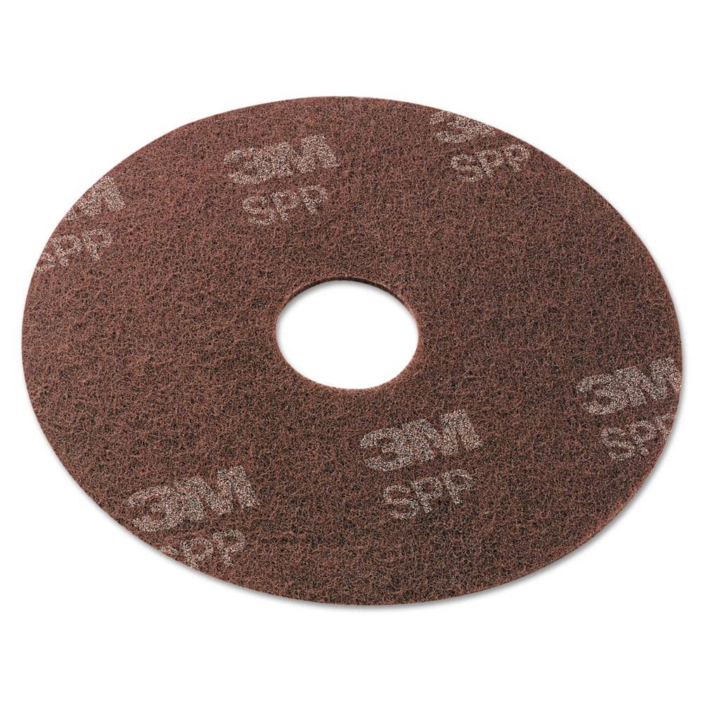 Scotch-Brite Surface Preparation Pad, 13 in. Dia, Maroon, (10-Carton)