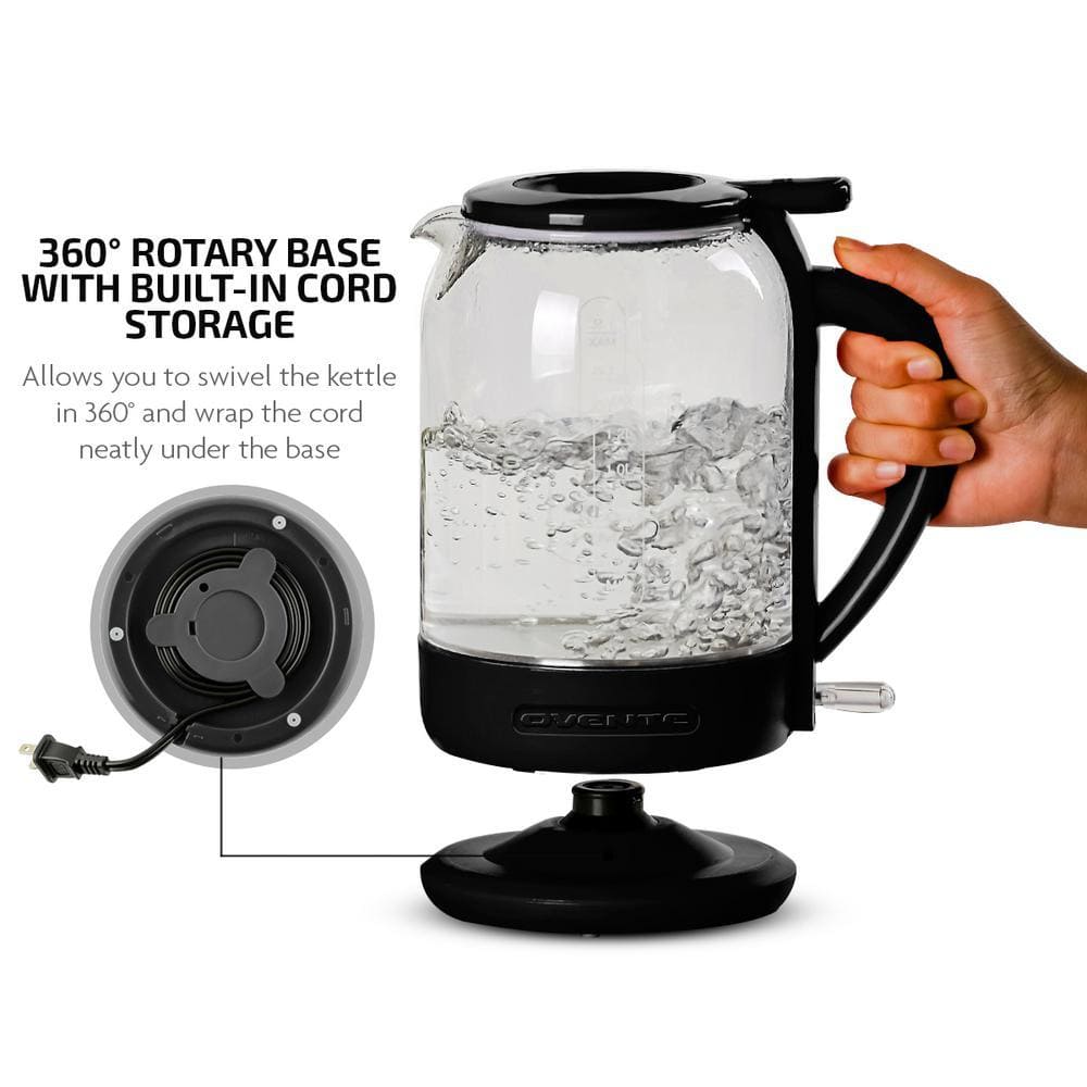 Ovente 6.3-Cup Glass Electric Kettle - Thumbnail 5