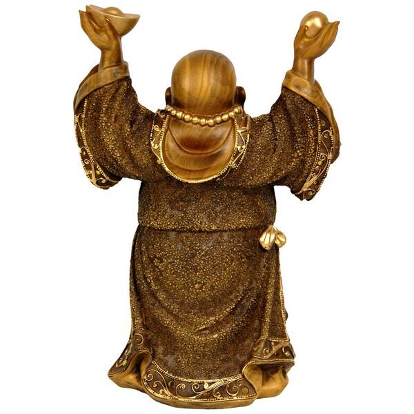 2 " Gold Happy Laughing Buddha Status 6 Figurines Set Prosperity Gift US Seller