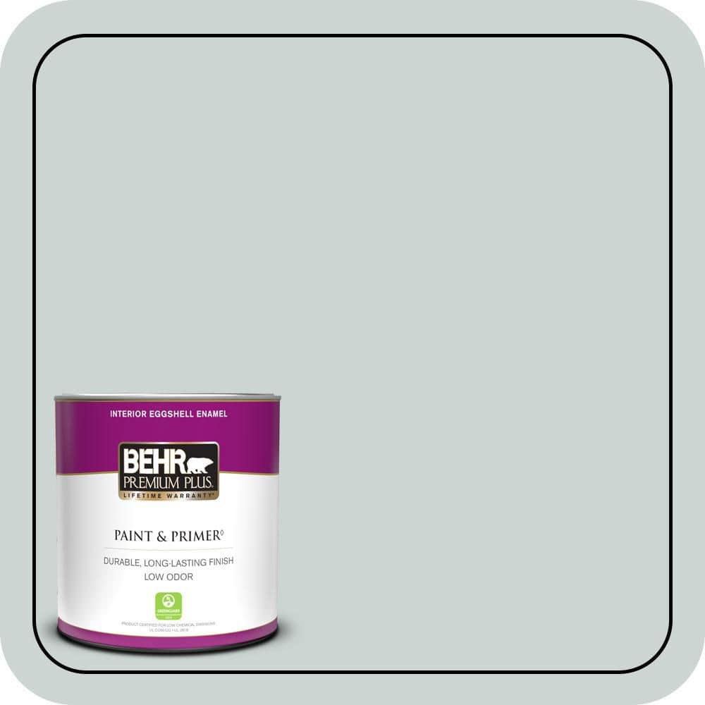 1 qt. #ECC-34-1 Pacific Mist Eggshell Enamel Low Odor Interior Paint & Primer price history on PriceWatchPro