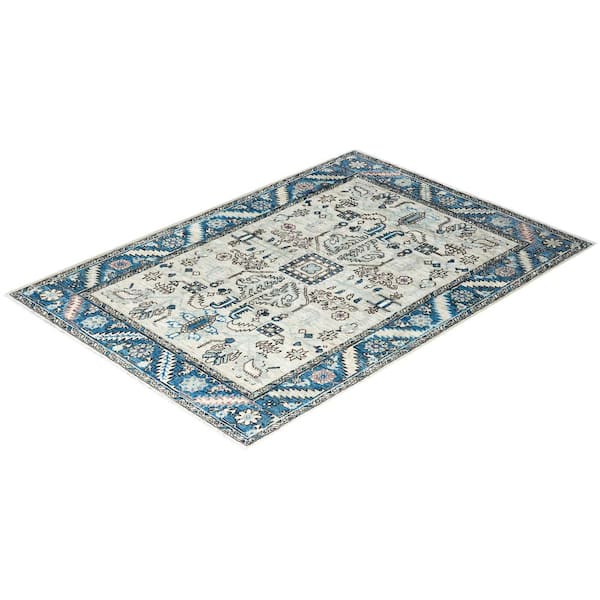 Serapi Beige 4 ft. x 6 ft. Tribal Wool Indoor Area Rug