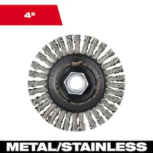 4 in. x 5/8-11 in. Stainless-Steel Stringer Wheel