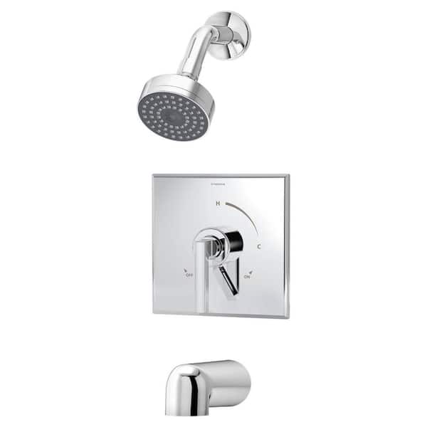 Symmons Duro 1-Handle 1-Spray Tub and Shower Faucet in Chrome (Valve not Included)
