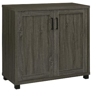 Weathered Grey Accent Cabinet with 2-Doors